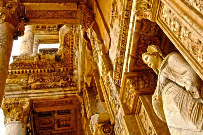 guided ephesus tours celsus library detail